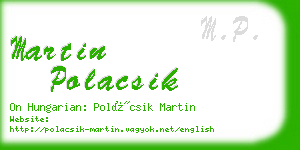 martin polacsik business card